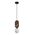 Pendant G9 Opal Diffuser Brass Natural Wood 120mm CLA Lighting