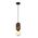 Pendant G9 Opal Diffuser Brass Natural Wood 120mm CLA Lighting