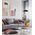 Floor Lamp 2 Light ES Black Aluminium Brass 400mm CLA Lighting