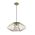 Pendant ES Oval Cage Iron Matt Black Small 440mm CLA Lighting