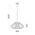 Pendant ES Oval Cage Iron Matt Black Large 600mm CLA Lighting