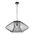 Pendant ES Oval Cage Iron Matt Black Large 600mm CLA Lighting