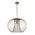 Pendant Light ES Round Cage Iron Matt Black 500mm CLA Lighting