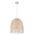 Pendant Light ES Natural Rattan Ellipse White 345mm CLA Lighting
