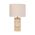 Table Lamp ES Travertine Oblong Cream Drum 250mm CLA Lighting