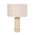 Table Lamp ES Travertine Oblong Cream Drum 250mm CLA Lighting