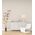 Table Lamp ES Travertine Rectangular Cream 465mm CLA Lighting