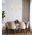 Pendant Light ES Oblong Beige Travertine Brass 100mm CLA Lighting