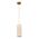 Pendant Light ES Oblong Beige Travertine Brass 100mm CLA Lighting