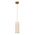 Pendant Light ES Oblong Beige Travertine Brass 100mm CLA Lighting