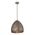 Pendant ES Embossed Ellipse Aged Brass Steel 310mm CLA Lighting