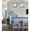 Pendant Light ES Ellipse Chrome Steel 310mm x 320mm CLA Lighting