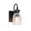 Wall Light ES 1 Light Ellipse Glass Black 120mm CLA Lighting