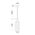 Pendant Light ES Clear Glass Ellipse Black 120mm CLA Lighting