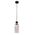 Pendant Light ES Clear Glass Ellipse Black 120mm CLA Lighting