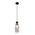 Pendant Light ES Clear Glass Ellipse Black 120mm CLA Lighting