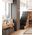 Wall Light ES Black Iron Bracket Round Wood CLA Lighting