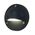 Step Light 240V 1W 3000K Eyelid Black IP44 104mm CLA Lighting