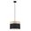 Pendant ES White Cloth Round Wood Trim Medium 300mm CLA Lighting