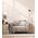 Floor Lamp ES Double Shade Brass Sand Black 160mm CLA Lighting