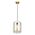 Pendant Light ES Oblong Black Mesh Clear Glass 200mm CLA Lighting