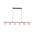 Pendant 6 Light GU10 Linear Beige Travertine 1400mm CLA Lighting