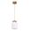 Pendant Light ES Jar White Alabaster Brass 120mm CLA Lighting