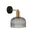 Wall Light ES Dome Green Glass Antique Brass 200mm CLA Lighting
