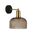 Wall Light ES Dome Copper Glass Antique Brass 200mm CLA Lighting