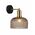 Wall Light ES Dome Chrome Glass Antique Brass 200mm CLA Lighting