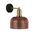 Wall Light ES Dome Chrome Glass Antique Brass 200mm CLA Lighting