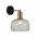 Wall Light ES Dome Amber Glass Antique Brass 200mm CLA Lighting