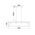 Pendant 4 Light ES Rectangular Wood Black 800mm CLA Lighting