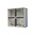 Back Box 4 Gang Vertical 32mm & 2x25mm Buffalo Grey Trader