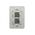 Switch Vertical 2 Gang Slim 10AX Flat Cat Matt Black Trader
