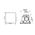 Exhaust fan square no light 290 cutout