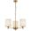 Pendant Light 3 Light E27 650mm Antique Gold Black Argos Telbix