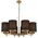 Pendant Light 8 Light E27 850mm Antique Gold Ivory Argos Telbix