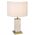 Table Lamp E27 Inline Switch White Shell Gold Artizo Telbix