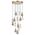 Pendant Light 15 Light LED 45W 600mm Antique Gold Atico Telbix