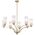 Pendant Light 8 Light E27 910mm Black Alabastro Brevan Telbix