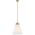 Pendant Light E27 400mm Polished Nickel Opal Brine Telbix
