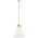 Pendant Light E27 400mm Black Matt Opal Brine Telbix