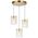 Pendant Light 3 Light LED 12W 4000K Black Smoke Crevil Telbix