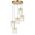 Pendant Light 5 Light LED 16W 4000K Black Smoke Crevil Telbix