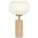 Table Lamp E27 Inline Switch Travertine Opal Deana Telbix