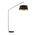 Floor Lamp Tube E27 Foot Switch Black Matt Downey Telbix