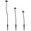 Post Light Set of 3 LED 24V 3000K IP65 Black Sand Enoki Telbix