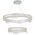 Pendant Light 2 Tier LED 74W Tri-Colour Chrome Crystal Erika Telbix