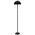 Floor Lamp E27 Foot Switch 1580mm Glossy Black Estiq Telbix